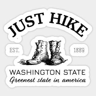 Just Hike | Washington State Sticker